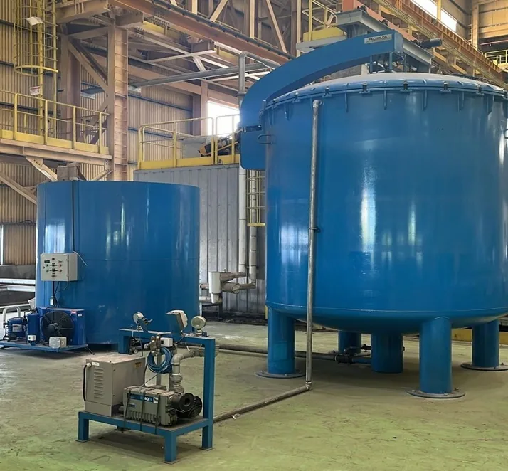 Conjunto de impregnação a vácuo instalado em fábrica